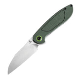 Tenable Prometheus Folding Knife Green Micarta Handle(3.29'' Stonewashed  14C28N Blade)D.O.C.K. Design-T1040A2