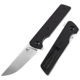 Tenable Anomaly Folding Knife Black G10 Handle (3.14'' Stonewashed Nitro-V Blade) Pinkerton Knives Design-T2038A1