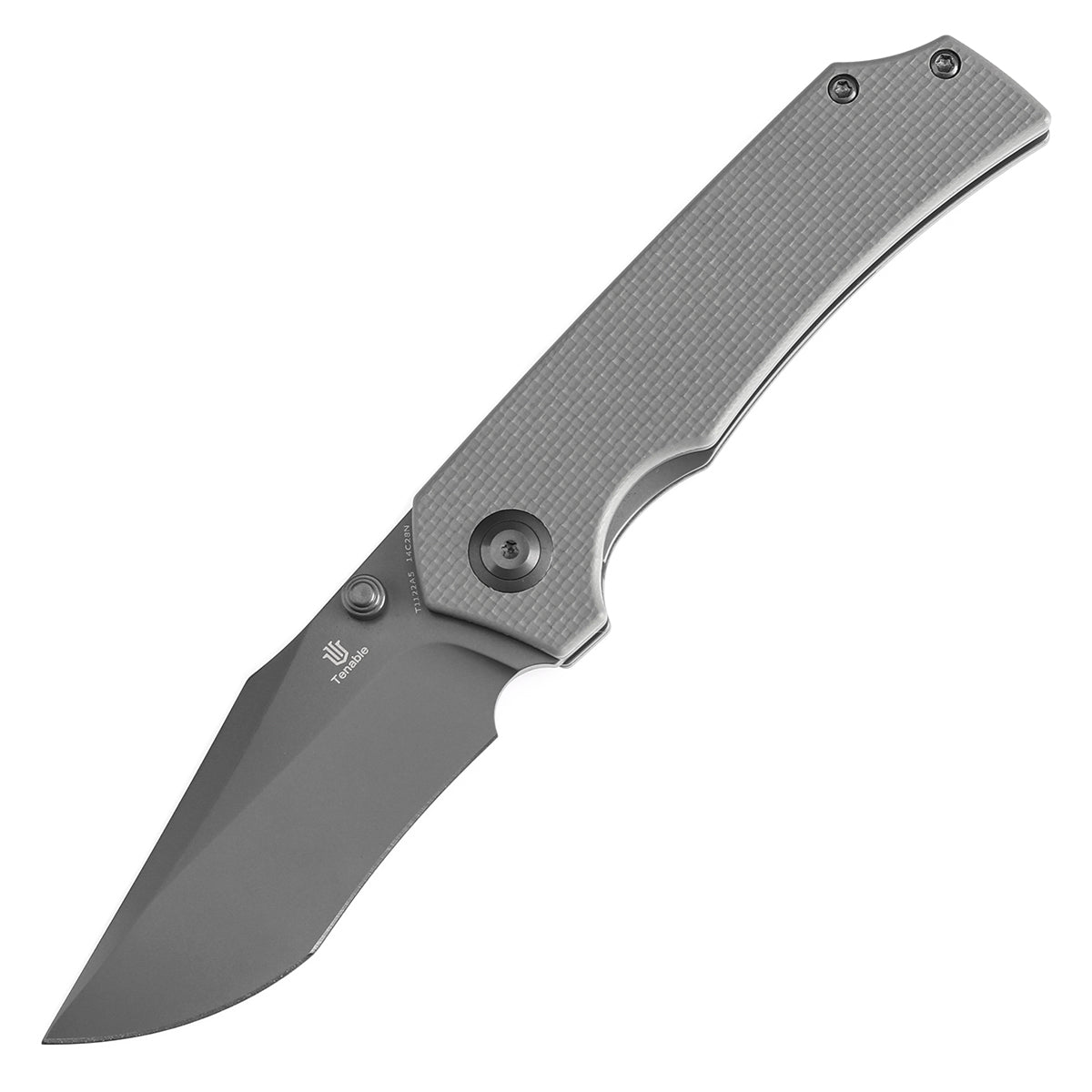 Tenable Fermi Folding Knife Light Sand G10 Handle (3.11'' Grey TiCn Coated 14C28N Blade) Burchtree Designs-T1122A5