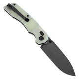 Tenable Kryo Cross Bar Lock Jade G10 Handle (3.58‘’ Blackwash 14C28N Blade) Kim Ning Design-T1001V4