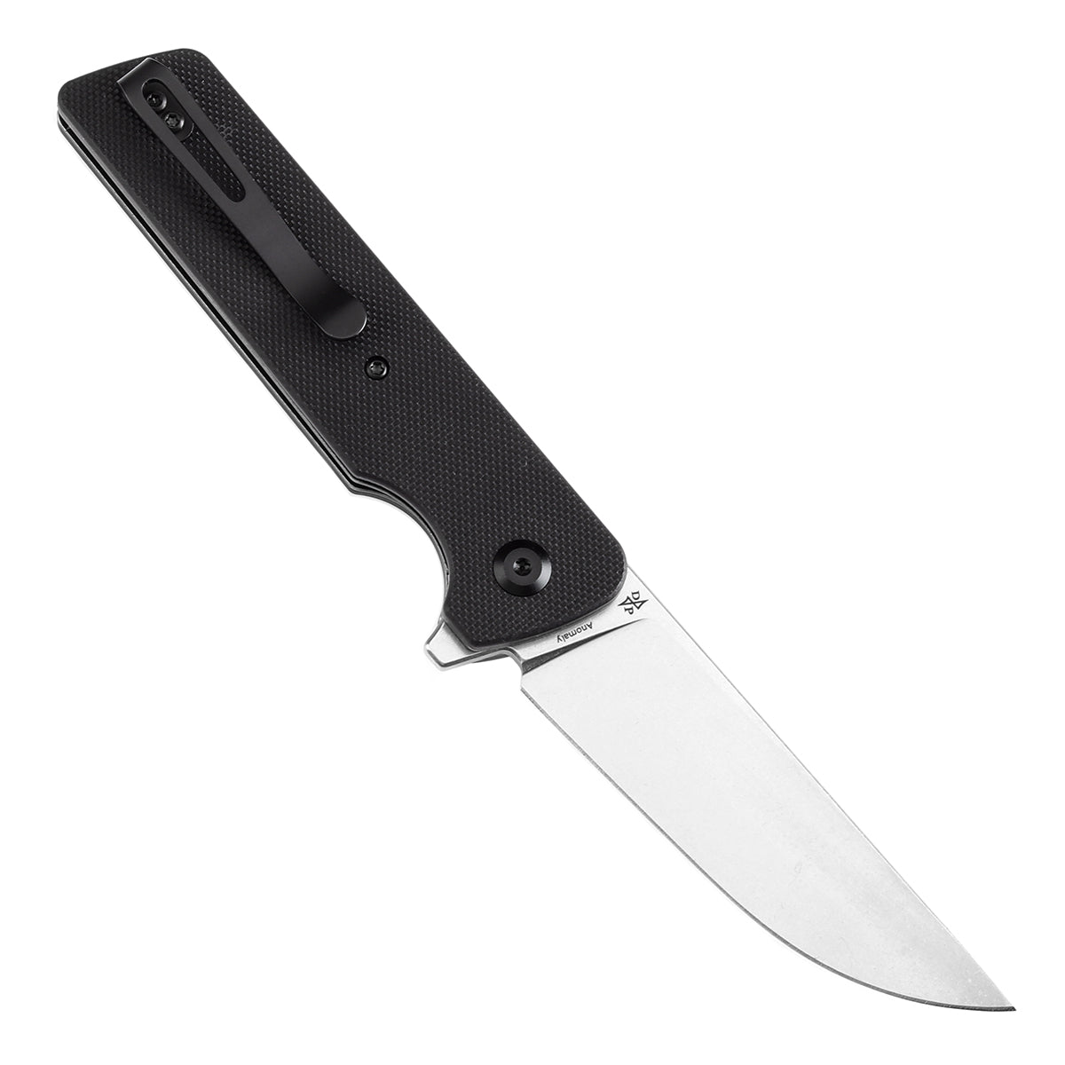 Tenable Anomaly Folding Knife Black G10 Handle (3.14'' Stonewashed Nitro-V Blade) Pinkerton Knives Design-T2038A1