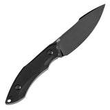 Tenable Luccio Fixed Blade Knife with Black G10 Handle (3.81" Blackwash 14C28N Blade) - Bolt Vision Design - G007A2