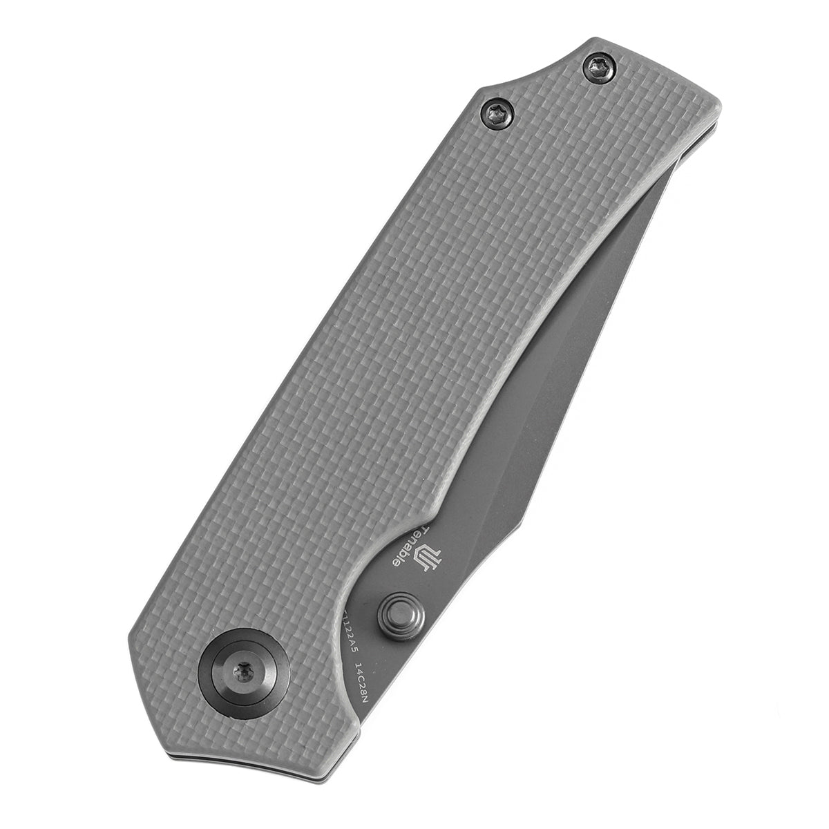 Tenable Fermi Folding Knife Light Sand G10 Handle (3.11'' Grey TiCn Coated 14C28N Blade) Burchtree Designs-T1122A5