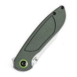 Tenable Prometheus Folding Knife Green Micarta Handle(3.29'' Stonewashed  14C28N Blade)D.O.C.K. Design-T1040A2